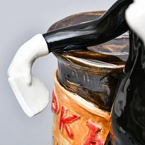 Большая Фаянсовая Статуэтка «Цирк - Клоун мим», Конаковский Фаянс.