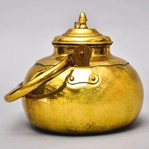 Винтажный Латунный Чайник на 2,5 литра. Франция середина ХХ века.