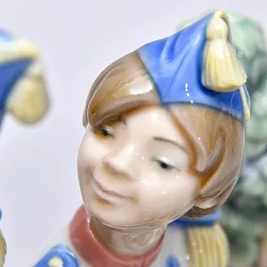 Редкость! Коллекционная Фарфоровая статуэтка «Маркитантка и Барабанщик», Lladro Испания.