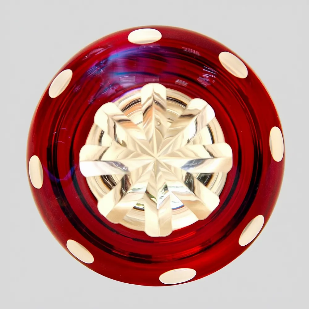 Графин и Четыре Стакана «Виноград» из Цветного Хрусталя DOROTHEENHUTTE Западная Германия 60гг.