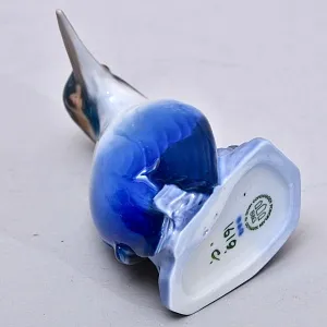 Коллекционная Фарфоровая Статуэтка «ПТИЦА. ЗИМОРОДОК», Bing&Grøndahl Дания, 1970 - 1983 гг.