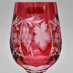 Редкость! Шесть Бокалов для вина из Цветного Хрусталя «ВИНОГРАД», NACHTMANN Германия конец ХХ века.