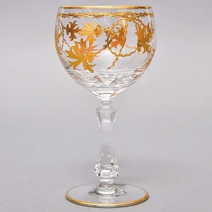 Коллекционный Бокал для Вина «Золотая Симфония», Хрусталь JOSEPHINENHUTTE, Германия. 