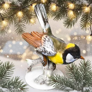 Коллекционная Фарфоровая статуэтка «Птица. Большая синица», ROSENTHAL Германия, 60-е годы ХХ века. 