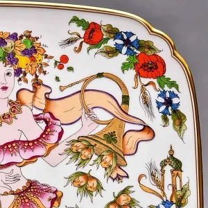 Коллекционная Тарелка - Настенное Блюдо «Времена года. Осень», Фарфор Hutschenreuther Германия - 1978 год. 