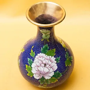 Редкость! Шикарная Ваза «ПИОН» в технике « Клуазоне» Китай 50 -е годы ХХ века.