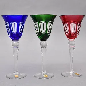 Редкость! Набор Хрустальных Бокалов для вина серия «Quelle», Limited Edition NACHTMANN Германия, конец ХХ века.