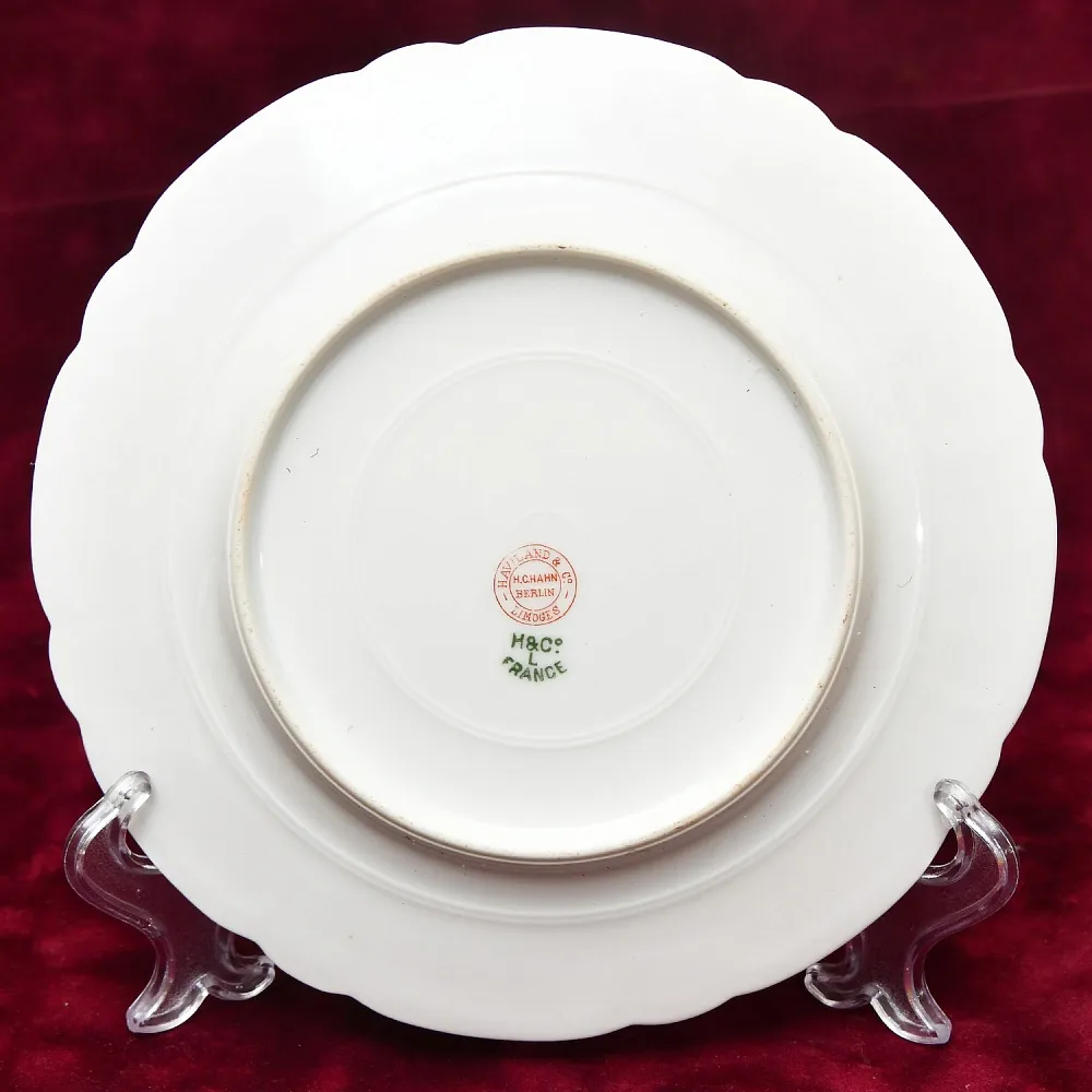 Винтажная Чайно-Кофейная пара + Тарелка (тройка), Фарфор Limoges Франция, 1876 - 1896 годы. 