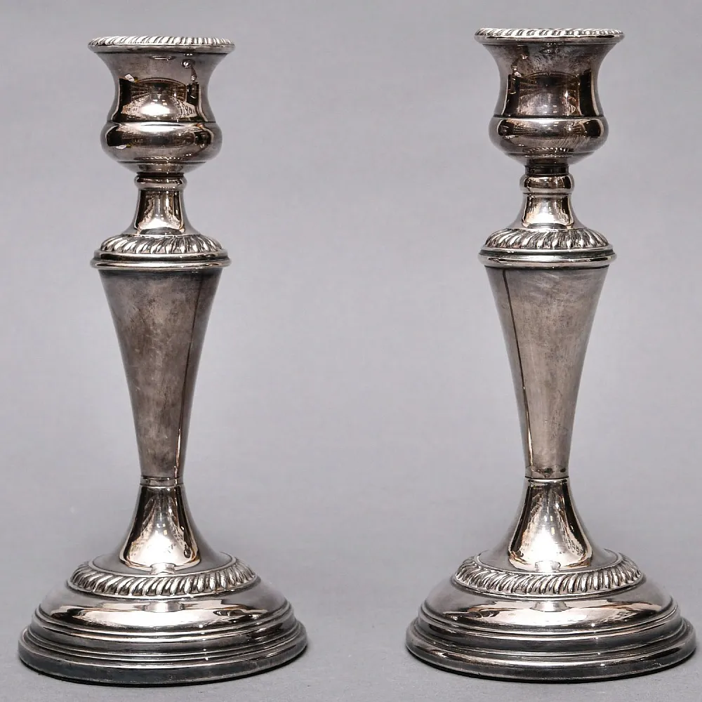 Парные Подсвечники на одну свечу, Silverplate, SHEFFIELD Англия середина ХХ века. 