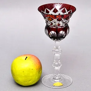 «Рубиновый Хрусталь» - Бокал для Вина «Barthmann» DOROTHEENHUTTE Германия -50 гг.