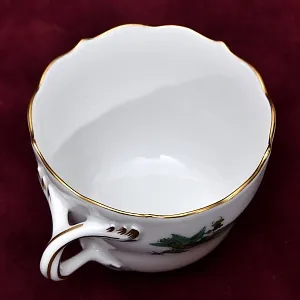 Классическая Фарфоровая Кофейная пара «Зеленый Дракон», MEISSEN Германия, первая половина ХХ века.