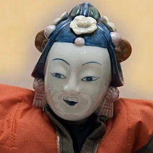 Коллекционная фарфоровая кукла Япония  Н - 65см.