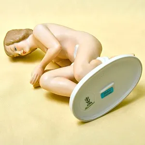 Фарфоровая Статуэтка «У ручья» Н-20 см. WALLENDORF Германия вторая половина ХХ века.