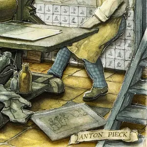 Объемная Картина - Панно в технике 3D декупаж «Старинная типография», 70-е годы ХХ века.