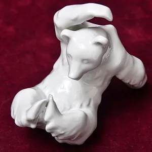 Коллекционная Фарфоровая статуэтка «МЕДВЕДЬ», KPM Германия, вторая половина ХХ века. 