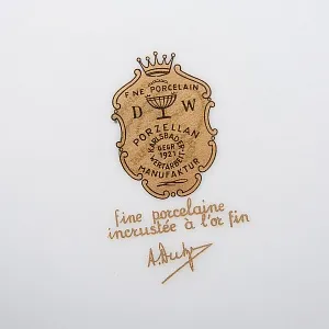 Авторское Блюдо - Тарелка «Дама с Кавалером» DW PORZELLAN-MANUFAKTUR.