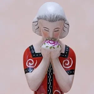 Шкатулка Статуэтка «Девушка с букетом» AРТ ДЕКО ROBJ, ФРАНЦИЯ 1920