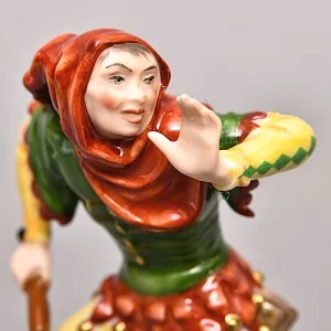 Редкая Фарфоровая статуэтка «КЛОУН В КАПЮШОНЕ», ROSENTHAL Германия, 1983 - 1991 годы. 