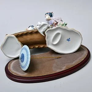 Большая Коллекционная Фарфоровая статуэтка «ВЕСНА В ЯПОНИИ», Lladro Испания -1984 год.