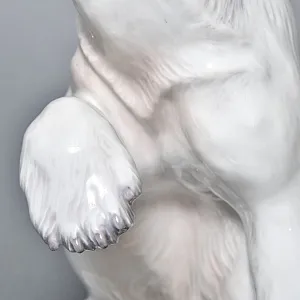 РЕДКОСТЬ! Большая Фарфоровая статуэтка «Белый медведь», Dahl-Jensen Дания, середина ХХ века.