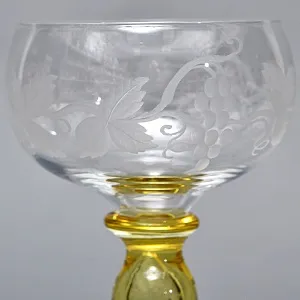 Антикварный Набор «Тет-а-Тет» Бокалы для Вина «MICADO VIGNE», Saint Louis. Франция, начало ХХ века. 