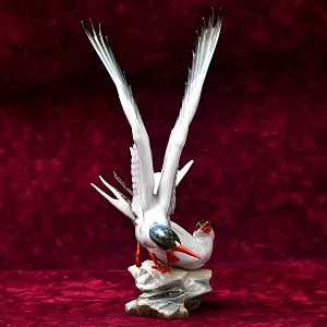 Редкость! Фарфоровая Статуэтка «Птицы - Чайки - Две крачки», Hutschenreuther Германия - 1955 год.
