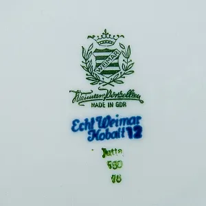 Коллекционное Сервировочное Блюдо - Тарелка «Кленовый лист», Фарфор WEIMAR Германия.