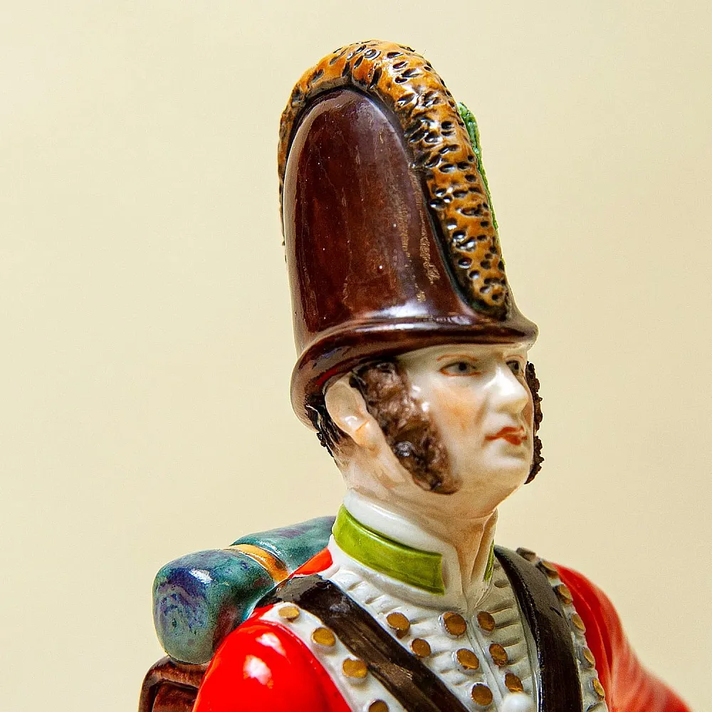 Редкая Коллекционная статуэтка «Солдат 87-го пехотного полка», Фарфор, RUDOLF KAMMER, Германия.