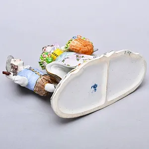 Коллекционная Фарфоровая статуэтка «Маленькие Садовники», SITZENDORF Германия, середина ХХ века.