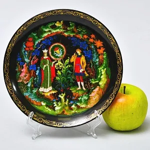 Коллекционная Тарелка «Сказка - КАМЕННЫЙ ЦВЕТОК» Фарфор - ЛФЗ, СССР - 1990 год.