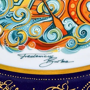 Коллекционное Блюдо - Тарелка «Мифы, сказания. Сквозь бурю» Фарфор Hutschenreuther Германия.