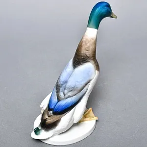 Птица - Фарфоровая Статуэтка «Утка - СЕЛЕЗЕНЬ», ROSENTHAL Германия -1956 год.