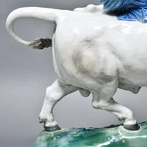 Редкость! Очень Большая Фарфоровая статуэтка «ПОХИЩЕНИЕ ЕВРОПЫ», Karl Ens Германия, начало ХХ века. 