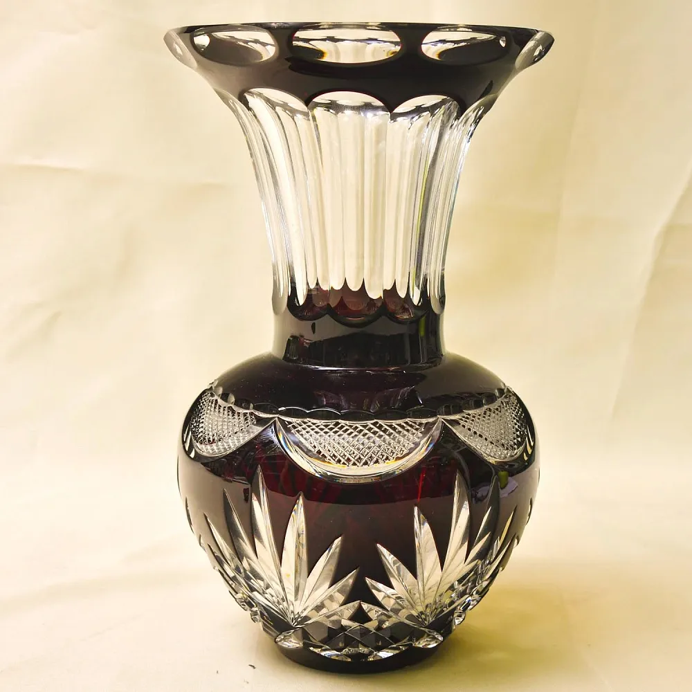 Коллекционная Хрустальная Ваза для Цветов WMF Crystal Cabinet Германия Н-25,5 см., конец 60-х гг.