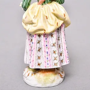  Антикварные Парные статуэтки «Музыкальный Дуэт», Фарфор, Dressel & Kister Passau Германия, 1907 - 1922 гг. 