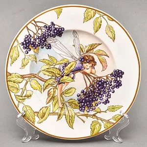 Коллекционная Фарфоровая Тарелка «Фея Бузины», Heinrich Villeroy&Boch Германия - 80 гг.