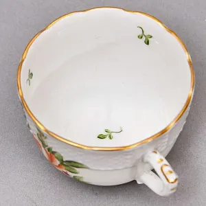 Коллекционная Кофейная пара «Чайная Роза», Фарфор Herend, Венгрия, 1940 - 1941 годы. 