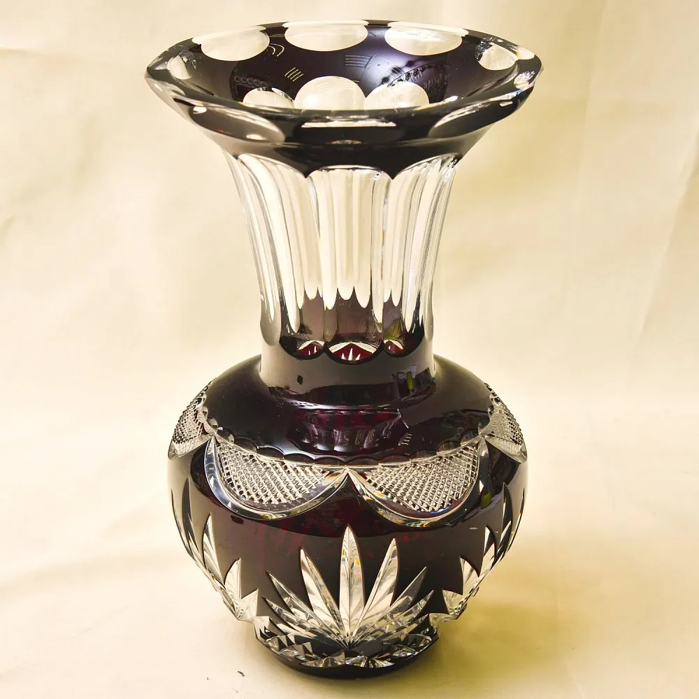 Коллекционная Хрустальная Ваза для Цветов WMF Crystal Cabinet Германия Н-25,5 см., конец 60-х гг.