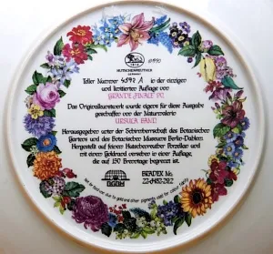 Коллекционная Тарелка «GRANDE FINALE'90» Фарфор, Хучеройтер - Hutschenreuther, Германия.