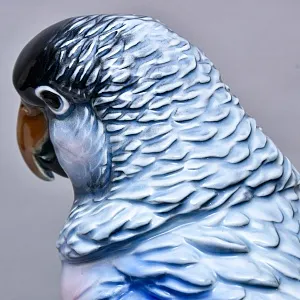 Большая Фарфоровая статуэтка «ПОПУГАЙ», Karl Ens Германия, первая половина ХХ века.