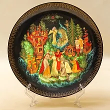 Коллекционная Тарелка «СКАЗКА О ЦАРЕ САЛТАНЕ» Фарфор - ЛФЗ, СССР -1989 год.