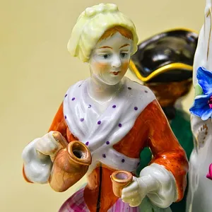 Редкость!!! Большая Фарфоровая Ваза «УРОЖАЙ», PLAUE Германия середина ХХ века.