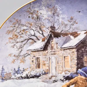 Коллекционная Тарелка - Блюдо «Дети играют с собакой», Фарфор. Hutschenreuther Германия.