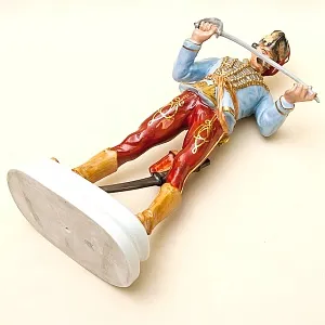 Большая Коллекционная Фарфоровая Cтатуэтка «ГУСАР» HEREND Венгрия 1949-1960 годы.