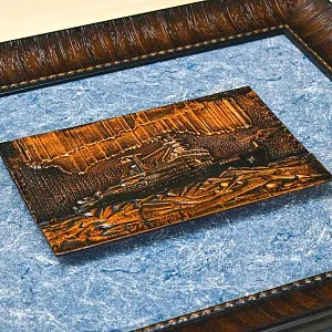 Настенное Панно - Картина - Барельеф «Атомный ледокол Арктика» СССР - 1977 год.