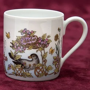 Коллекционная Кофейная пара «Октябрь» Фарфор HUTSCHENREUTHER Германия