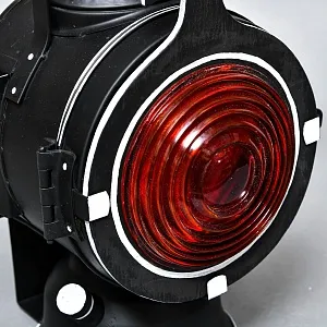 Редкость! Большой Железнодорожный Керосиновый Сигнальный Фонарь, Германия -1974 год.