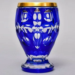 Миниатюрная Коллекционная Ваза - Кубок, Хрусталь ERNST WITTIG, Германия середина ХХ века.