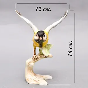 Коллекционная Фарфоровая статуэтка «Птица. Большая синица», Goebel Германия, 1979 - 1990 годы.