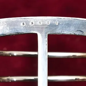 Винтажная Подставка для Тостов, Металл Silverplated, SHEFFIELD Англия - середина ХХ века.